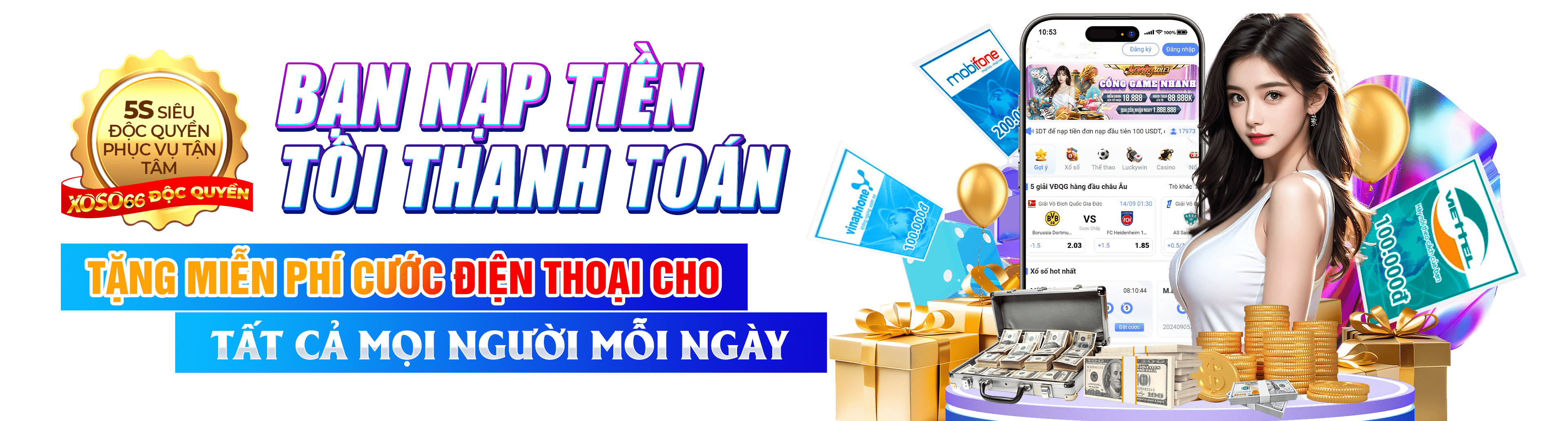Hình ảnh quảng cáo của k8vn hiển thị nền tảng và các lợi ích